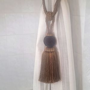 Luxury💥 Curtain Tie Back Pair Beaded Tassels Design